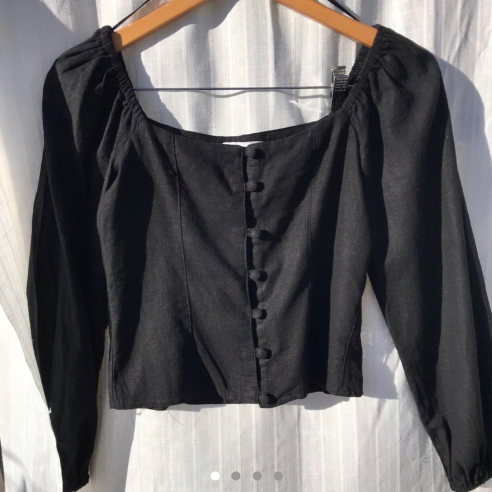 Square neck top blouse